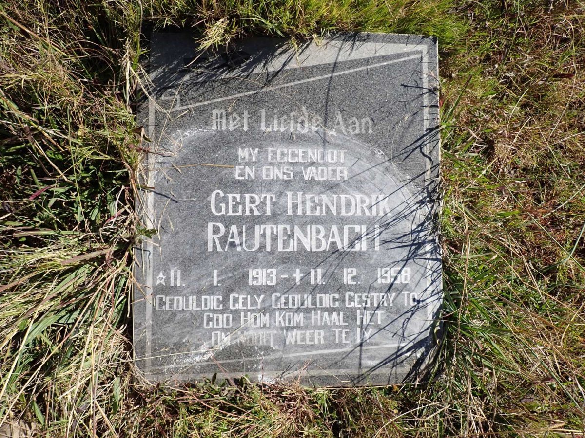 RAUTENBACH Gert Hendrik 1913-1958