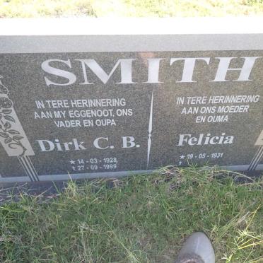 SMITH Dirk C.B. 1928-1999 & Felicia 1931-