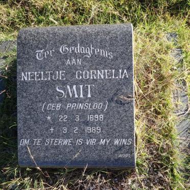 SMIT Neeltje Cornelia nee PRINSLOO 1898-1989