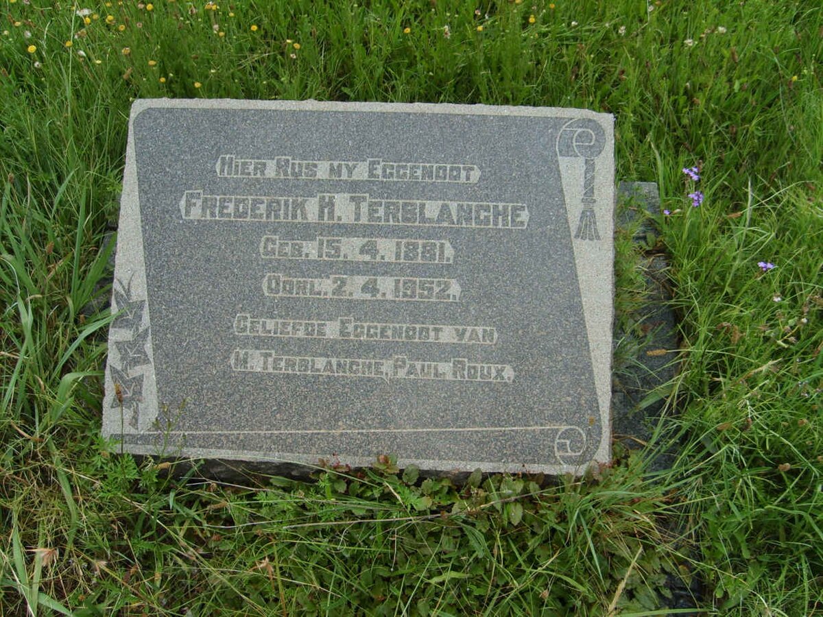 TERBLANCHE Frederik H. 1881-1952