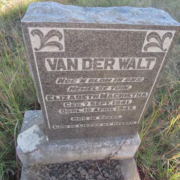 WALT Elizabeth Magrietha, van der 1941-1945