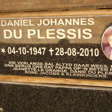 PLESSIS Daniel Johannes, du 1947-2010