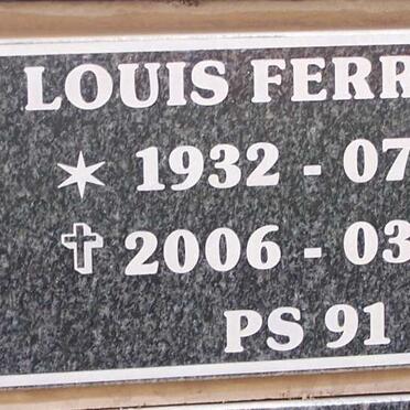 FERREIRA Louis 1932-2006