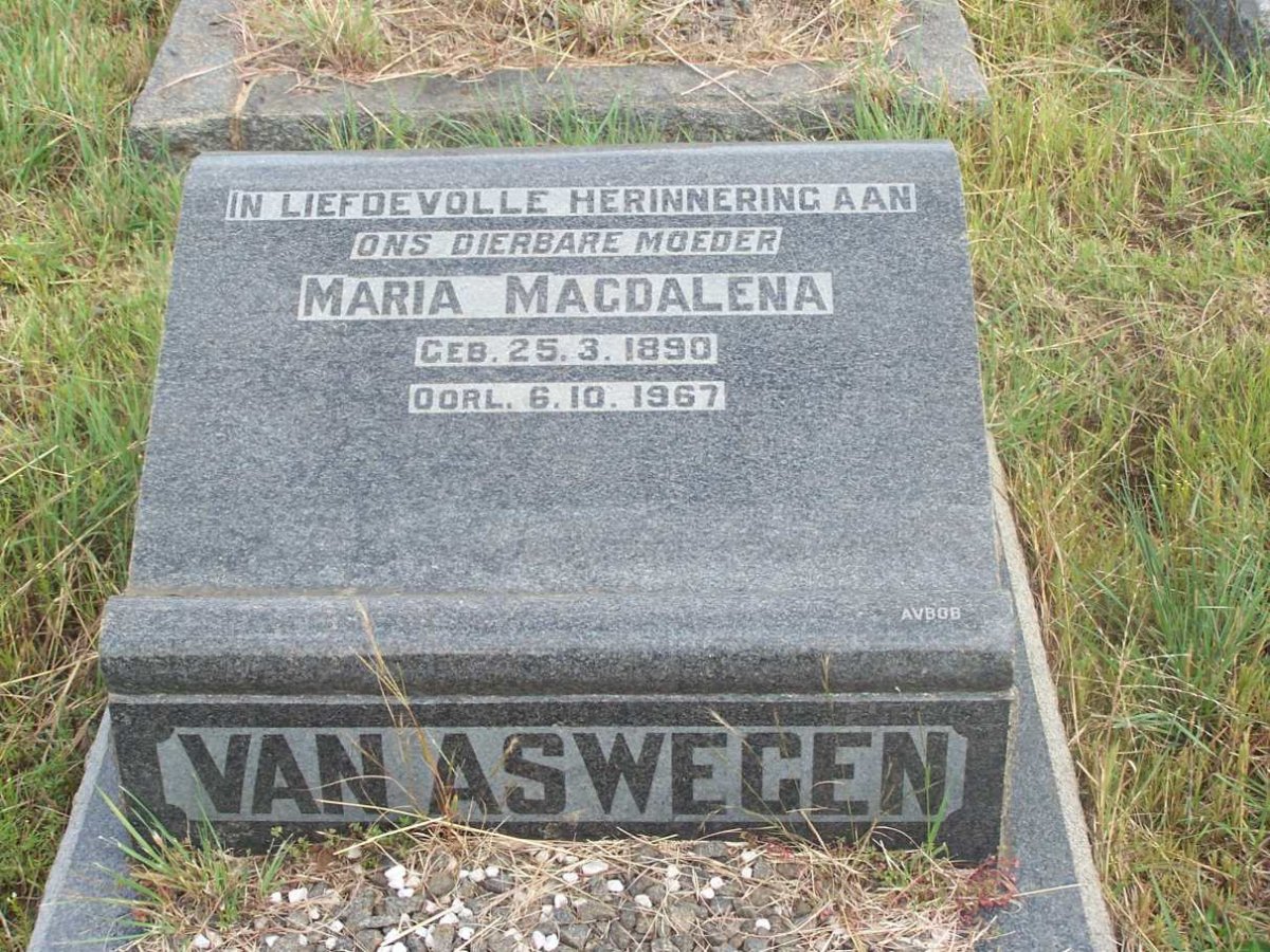 ASWEGEN Maria Magdalena, van 1890-1967