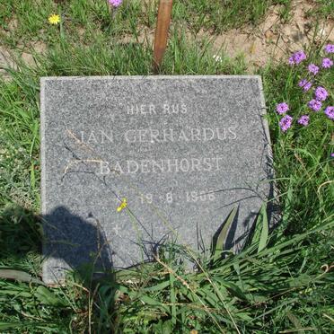 BADENHORST Jan Gerhardus 1906-