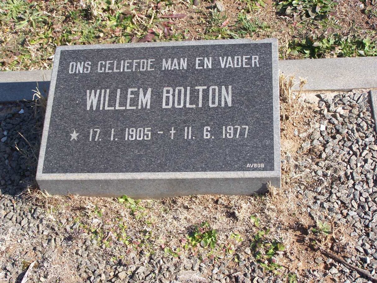 BOLTON Willem 1905-1977