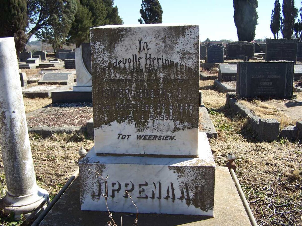 DIPPENAAR Helena Johanna C. C. nee SCHEEPERS 1885-1950