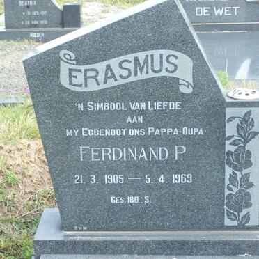 ERASMUS Ferdinand P. 1805-1969
