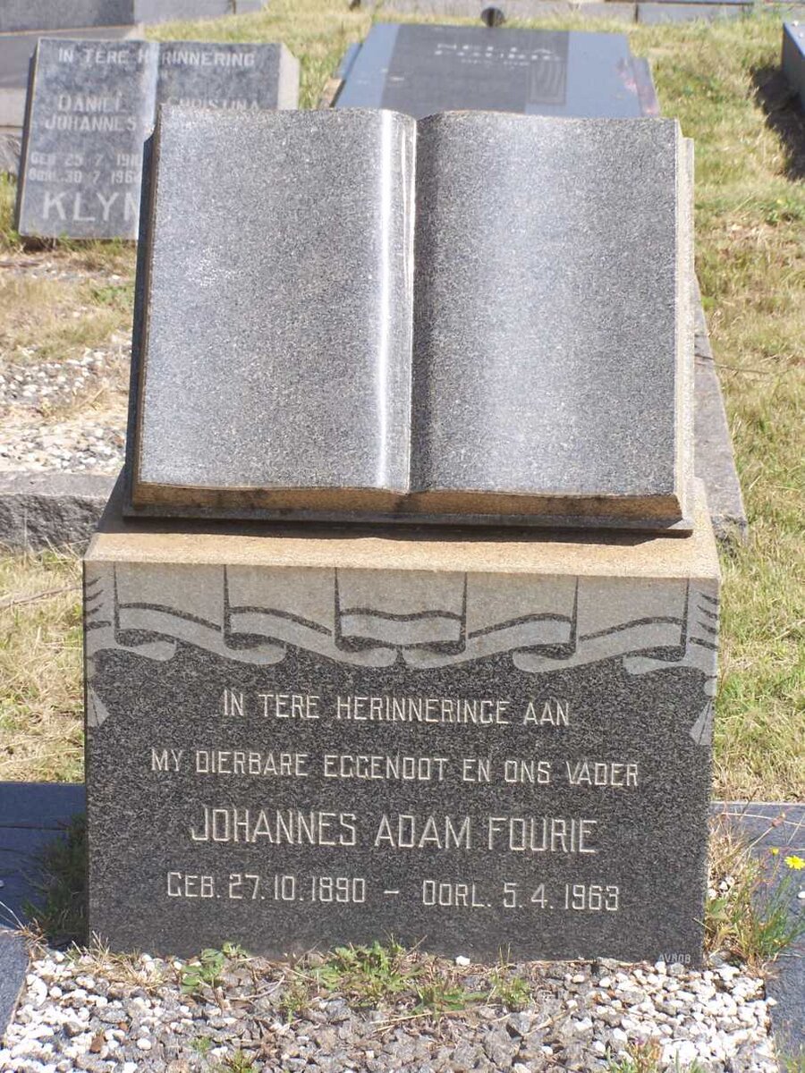 FOURIE Johannes Adam 1890-1963
