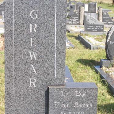 GREWAR Peter George 1943-1968