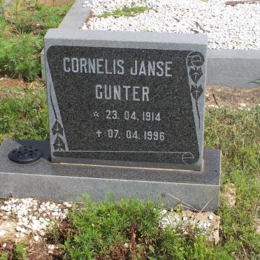 GUNTER Cornelis Janse 1914-1996