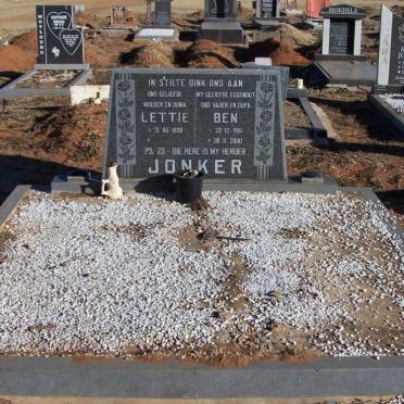 JONKER Ben 1919-2000 &amp; Lettie 1926-