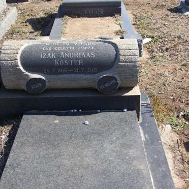 KOSTER Izak Andriaas 1881-1946