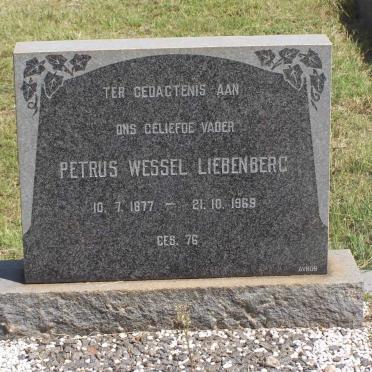 LIEBENBERG Petrus Wessel 1877-1969