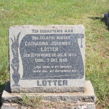 LOTTER Catharina Johanna nee STOFBERG 1873-1956