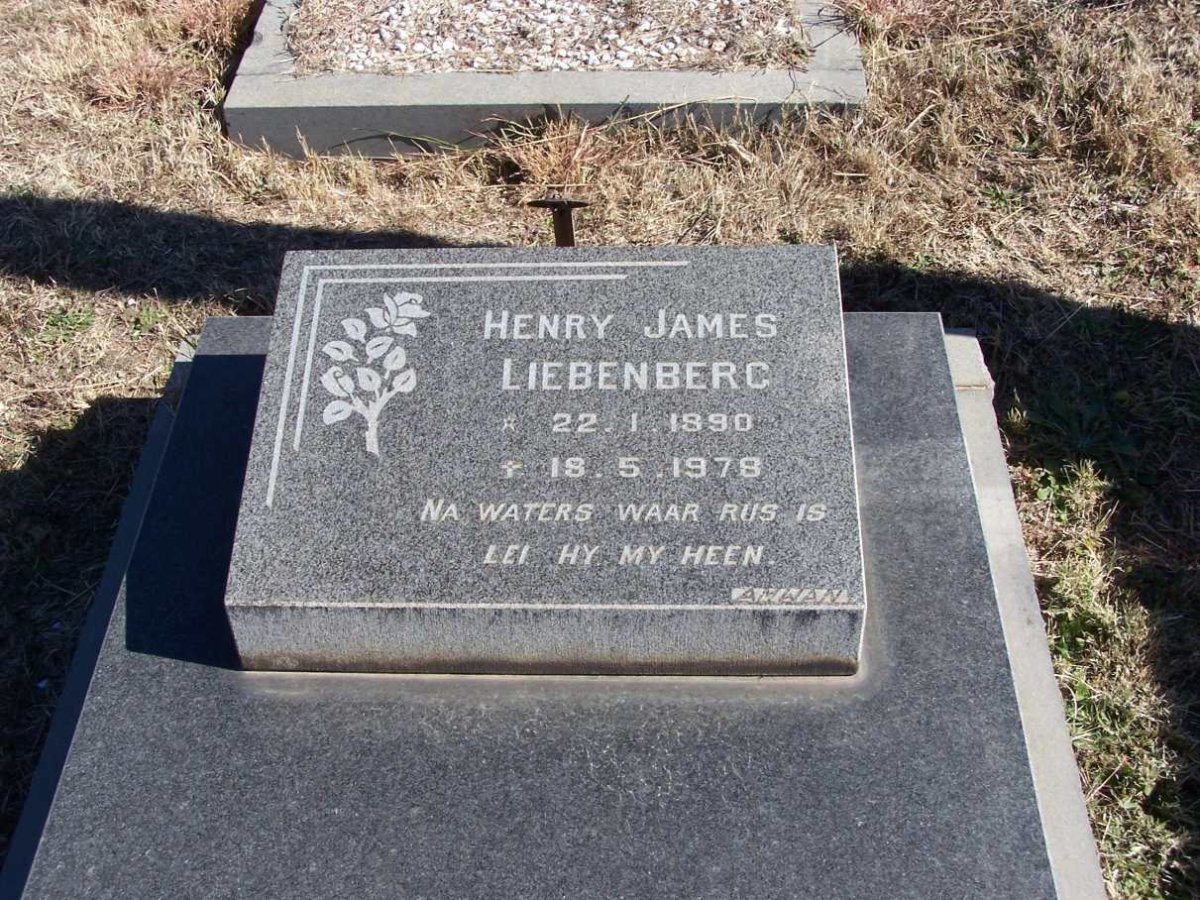 LIEBENBERG Henry James 1890-1978
