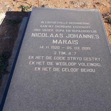 MARAIS Nicolaas Johannes 1920-1999