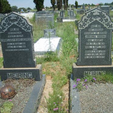 MEIRING Cornelius Frans George 1881-1966 &amp; Johanna Rosina ALBERTS 1879-1950