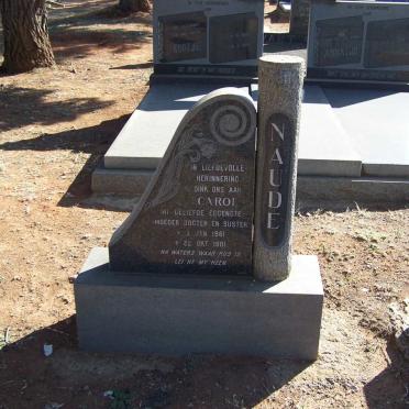 NAUDE Carol 1961-1981