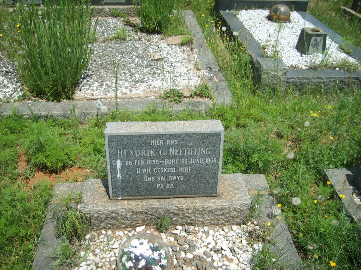 NEETHLING Hendrik G. 1895-1956