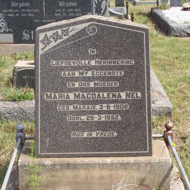 NEL Maria Magdalena nee MARAIS 1908-1952