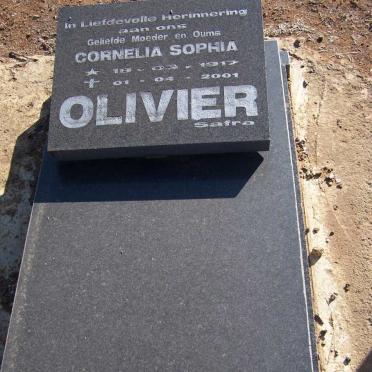 OLIVIER Cornelia Sophia 1917-2001