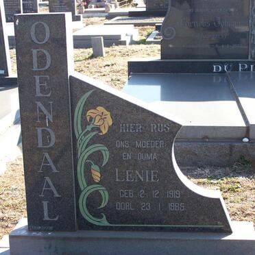 ODENDAAL Lenie 1919-1985