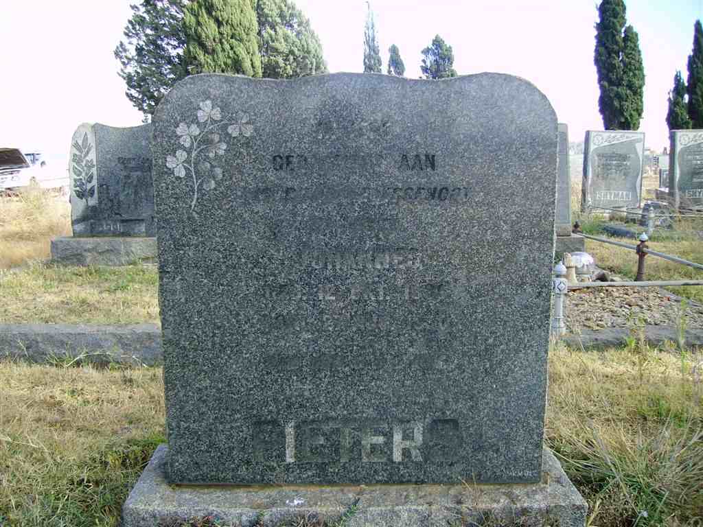 PIETERS Johannes Hendrik 1886-1??0