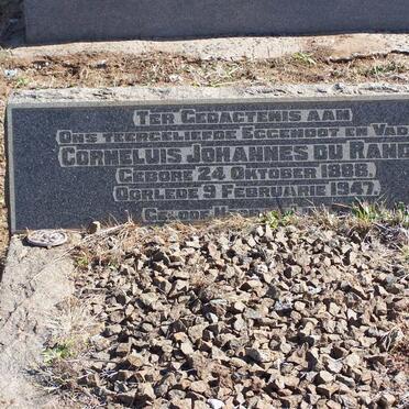 RANDT Corneluis Johannes, du 1888-1947