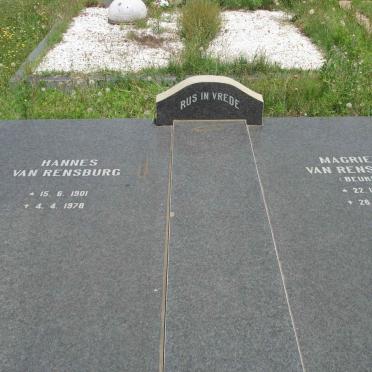 RENSBURG Hannes, van 1901-1978 &amp; Magrieta BEUKES 1901-1976