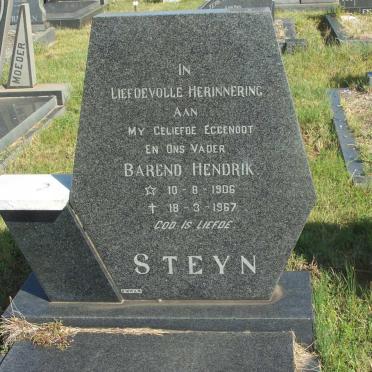 STEYN Barend Hendrik 1906-1967