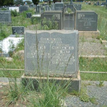 WET David H., de 18?1-1970 &amp; Helena M.C. WESSELS 18?4-1950