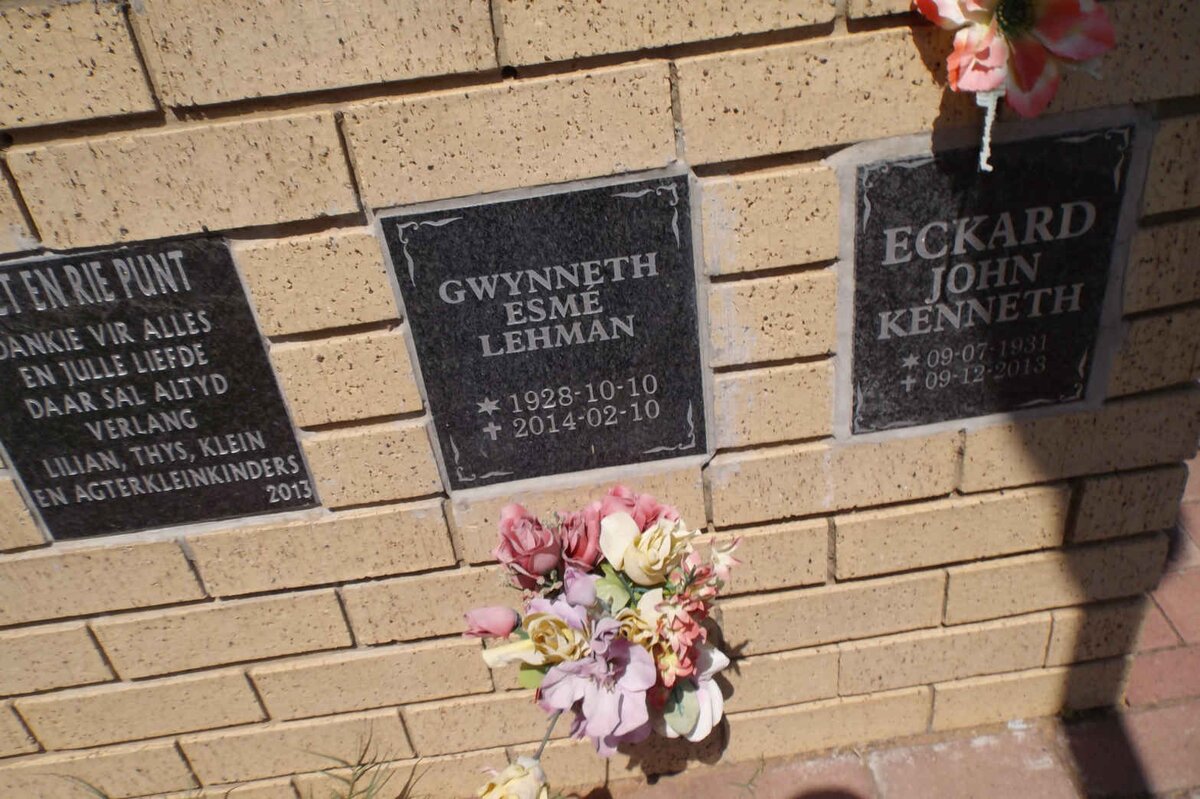 LEHMAN Gwynneth Esme 1928-2014