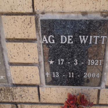 WITT A.G., de 1912-2004