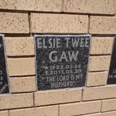 GAW Elsie Twee 1922-2013