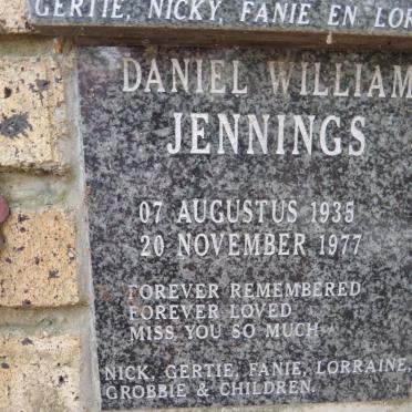 JENNINGS Daniel William 1935-1977