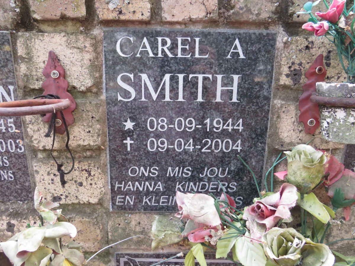 SMITH Carel A. 1944-2004