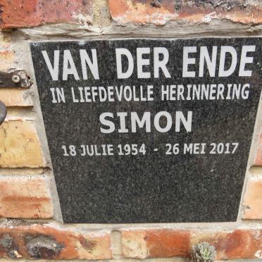 ENDE Simon, van der 1954-2017