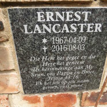 LANCASTER Ernest 1967-2016