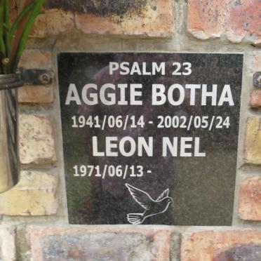 BOTHA Aggie 1941-2002 :: NEL Leon 1971-
