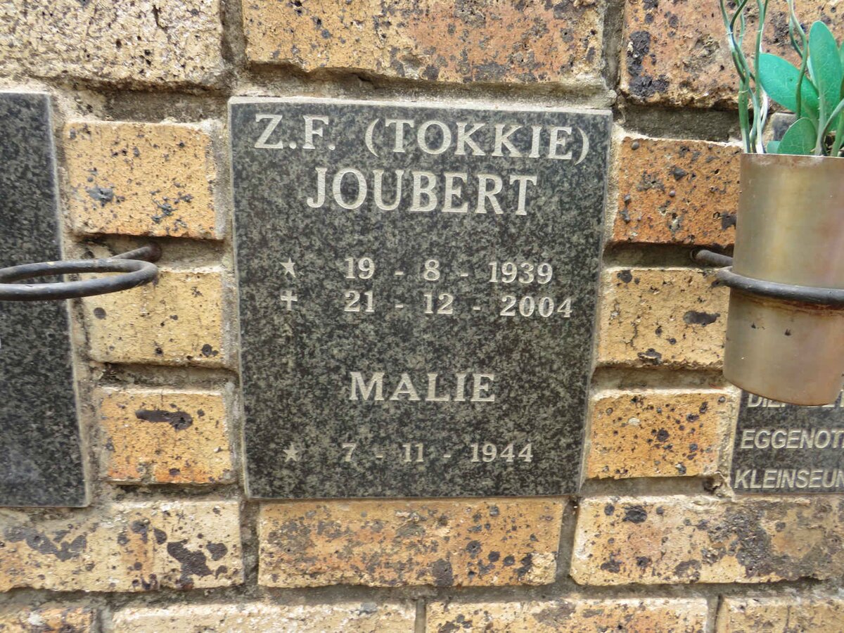 JOUBERT Z.F. 1939-2004