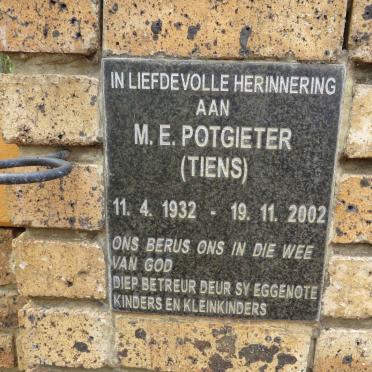POTGIETER M.E. 1932-2002