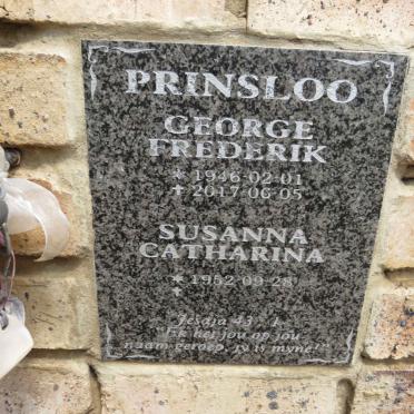 PRINSLOO George Frederik 1946-2017 & Susanna Catharina 1952-