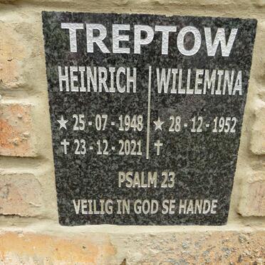 TREPTOW Heinrich 1948-2021 & Willemina 1952-