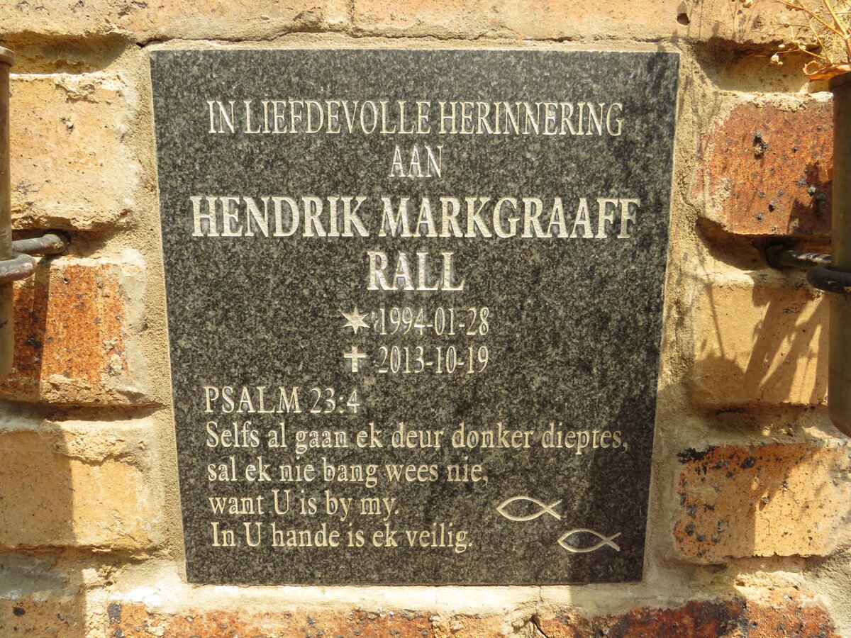 RALL Hendrik Markgraaff 1994-2013