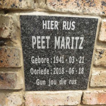 MARITZ Peet 1941-2018