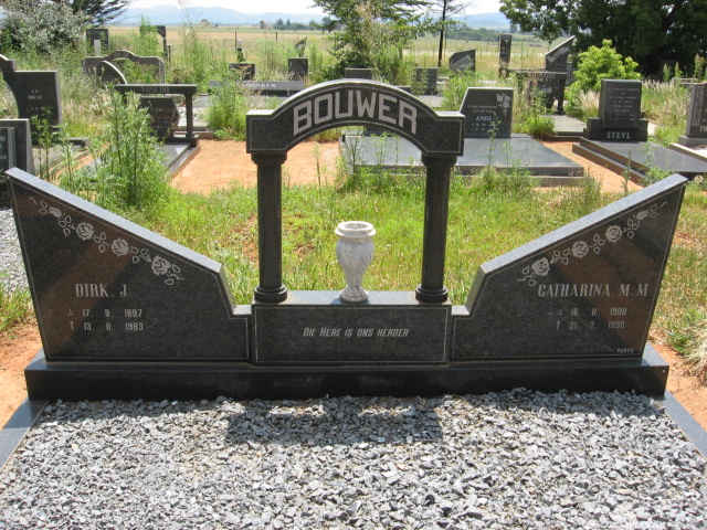 BOUWER Dirk J. 1897-1983 &amp; Catharina M.M. 1908-1990