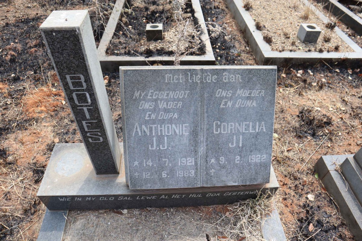 BOTES Anthonie J.J. 1921-1983 & Cornelia J.I. 1922-