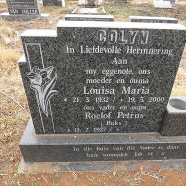 COLYN Roelof Petrus 1927- & Louisa Maria 1932-2000