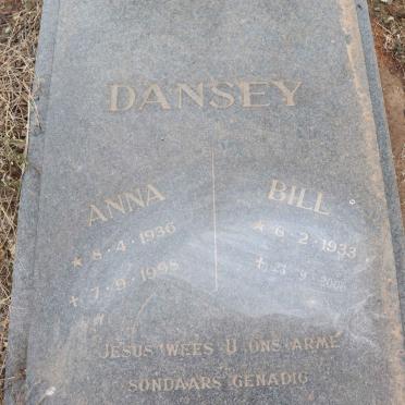 DANSEY Bill 1933-2006 & Anna 1936-1998